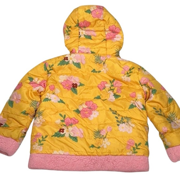 Disney Floral Minnie Mouse Reversible Puffer Jacket - Picture 15 of 15
